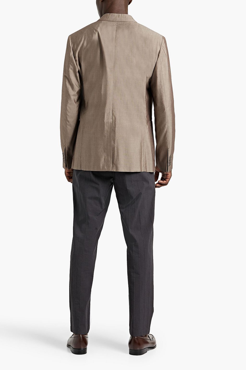 DOLCE&GABBANA Cotton and silk-blend blazer