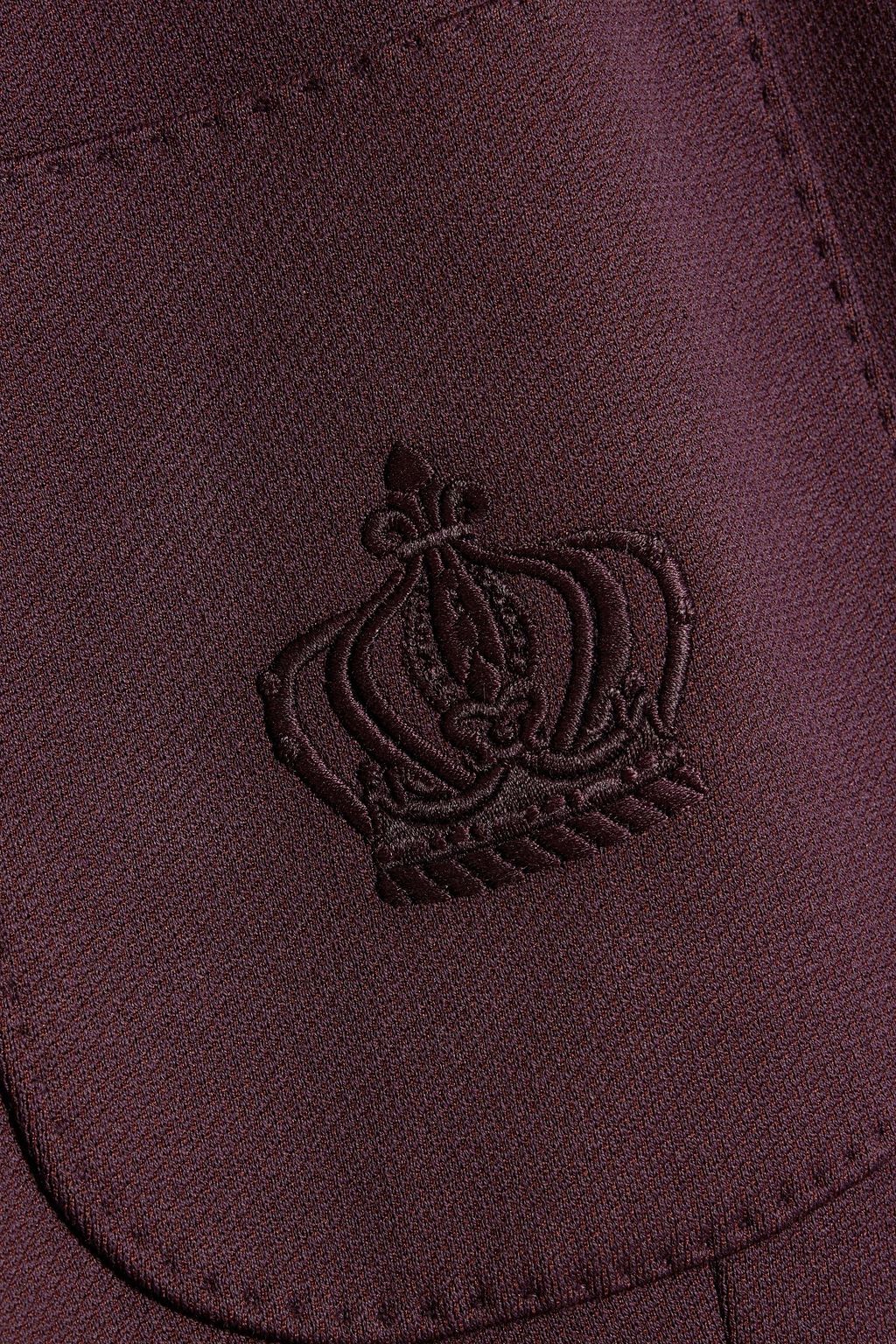 DOLCE&GABBANA Embroidered cotton-blend jersey blazer
