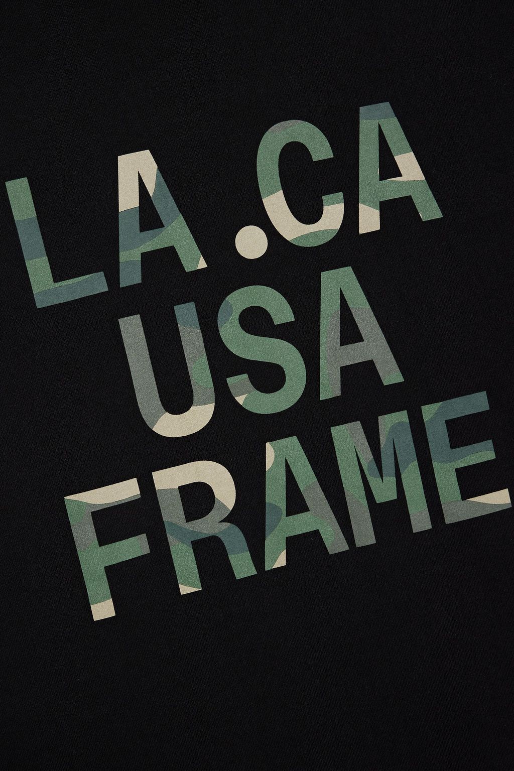 FRAME Printed cotton-jersey T-shirt