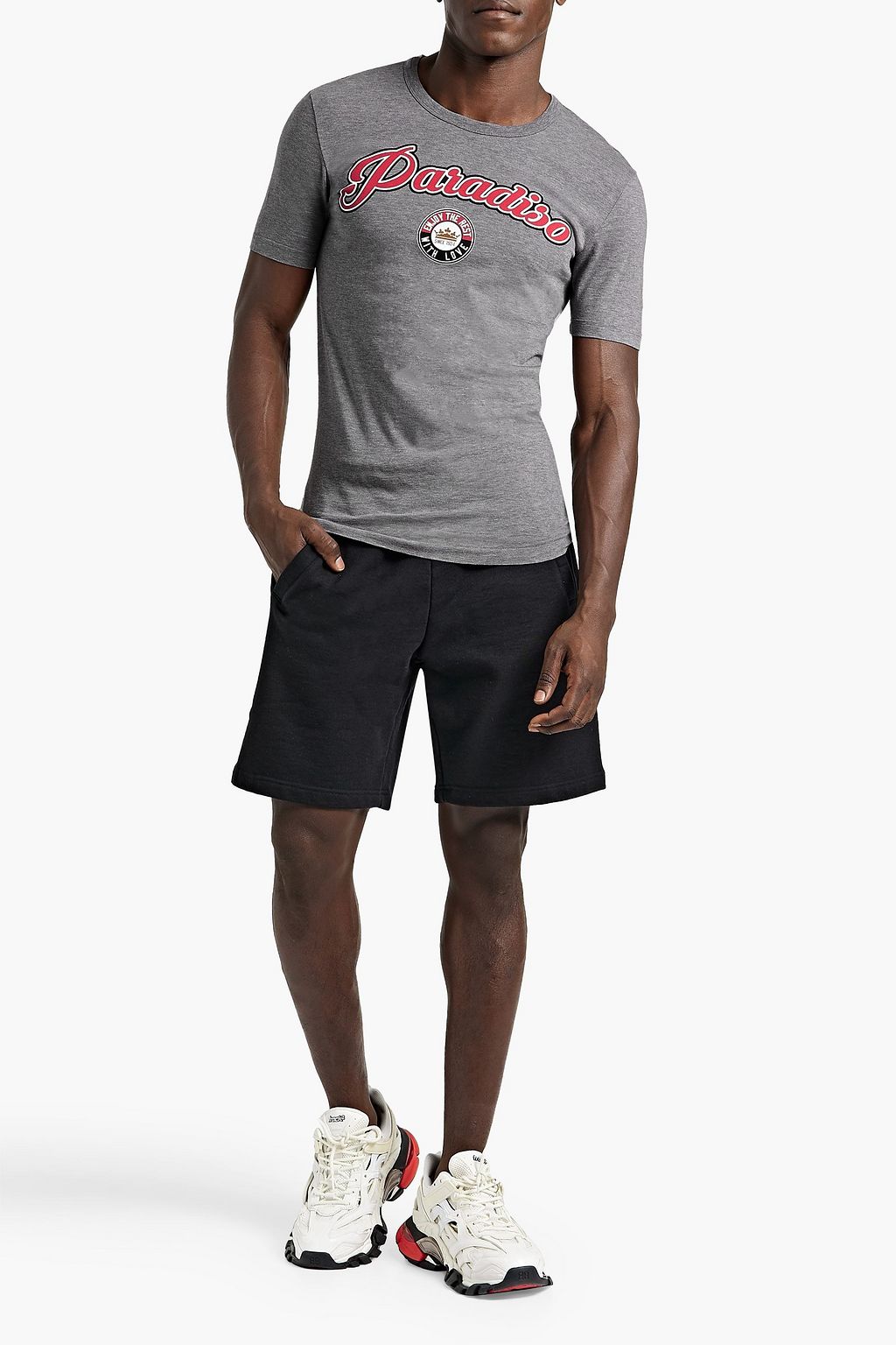 DOLCE&GABBANA Printed cotton-jersey T-shirt