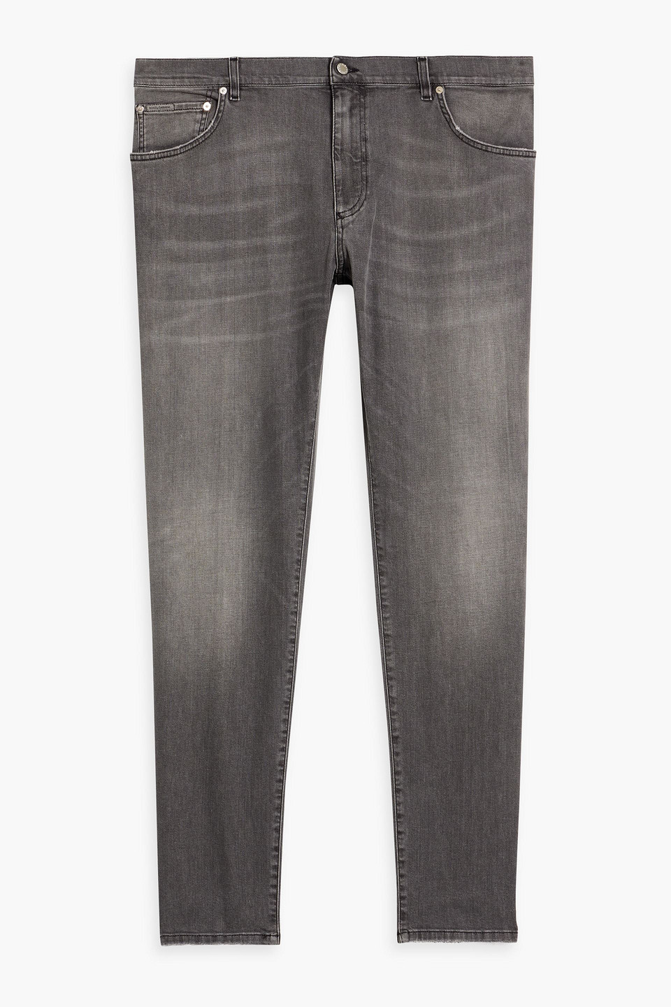 dolce&gabbana - faded denim jeans - gray - it 44