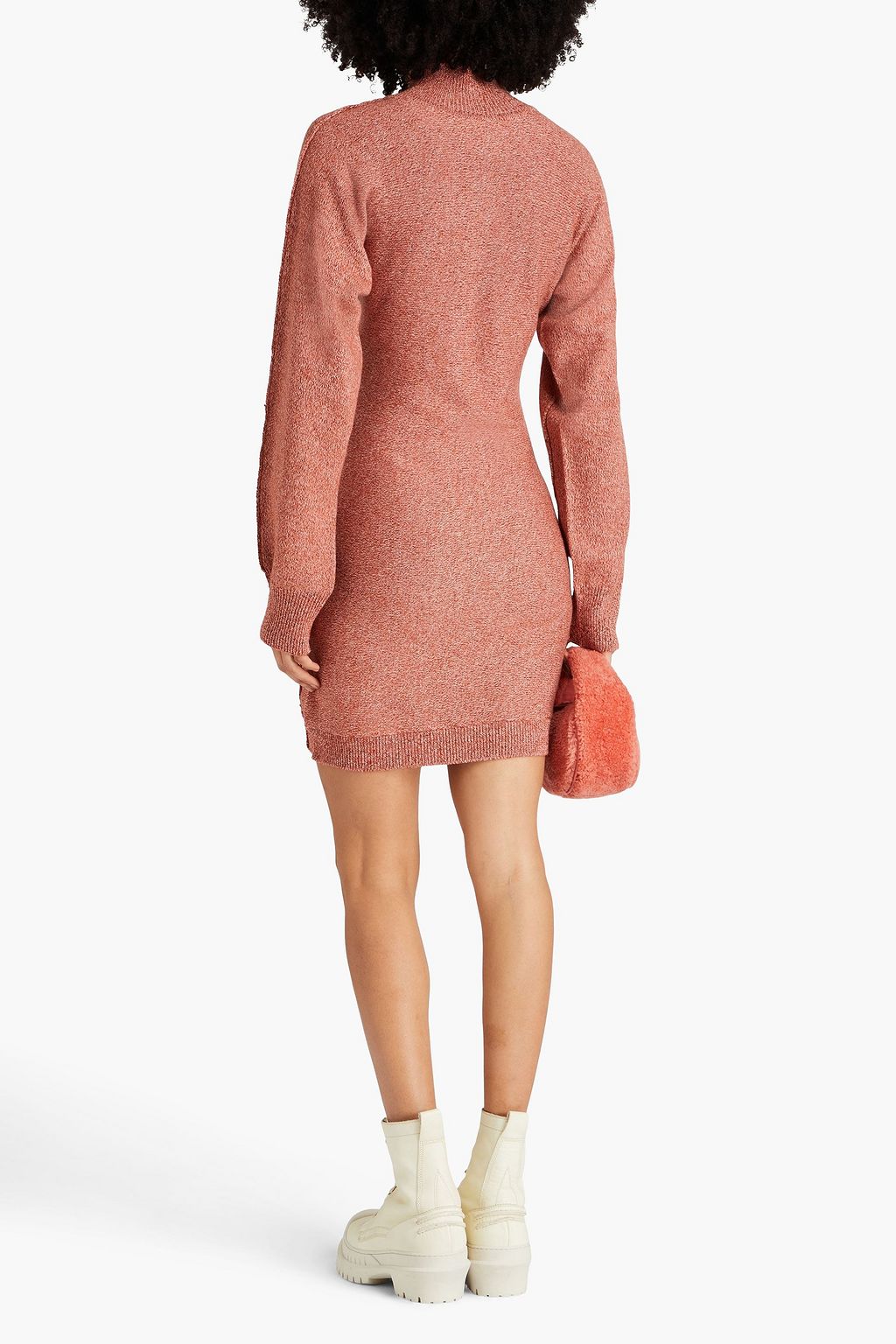 HOLZWEILER Wool turtleneck mini dress