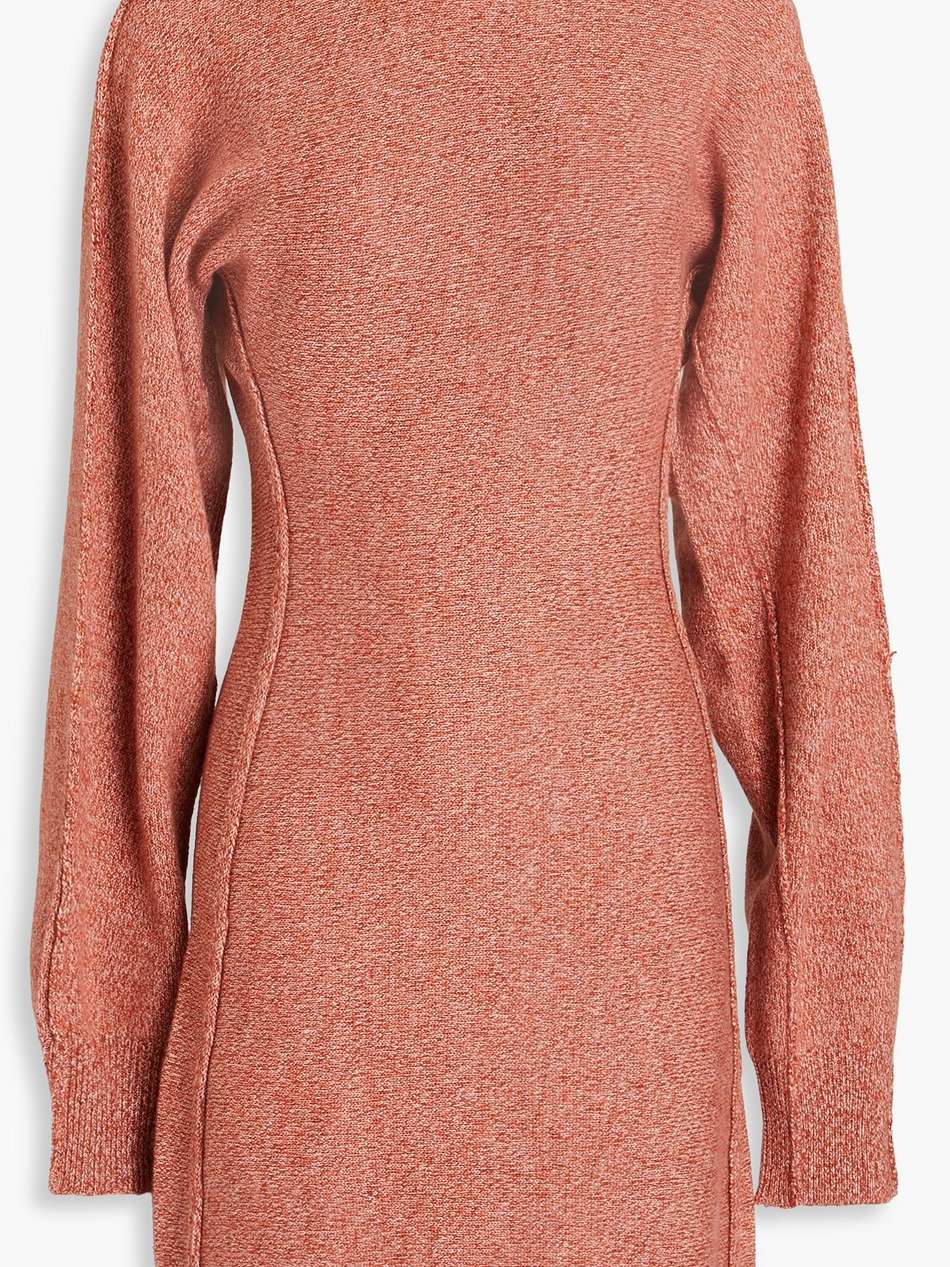 wool turtleneck mini dress