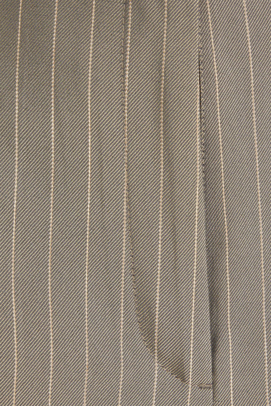 SANDRO Pinstriped twill tapered pants