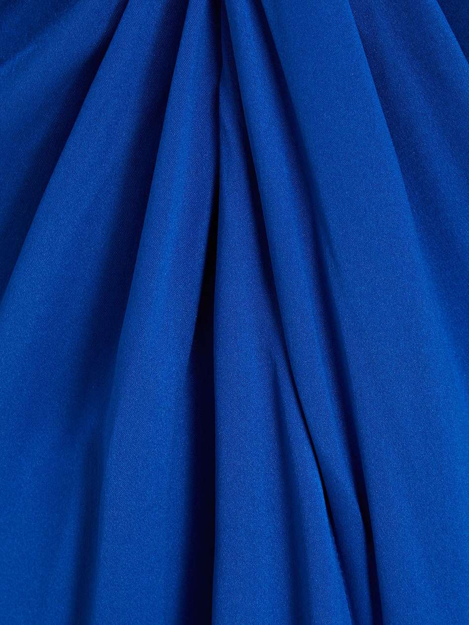 silvina twist-front cutout silk-satin gown