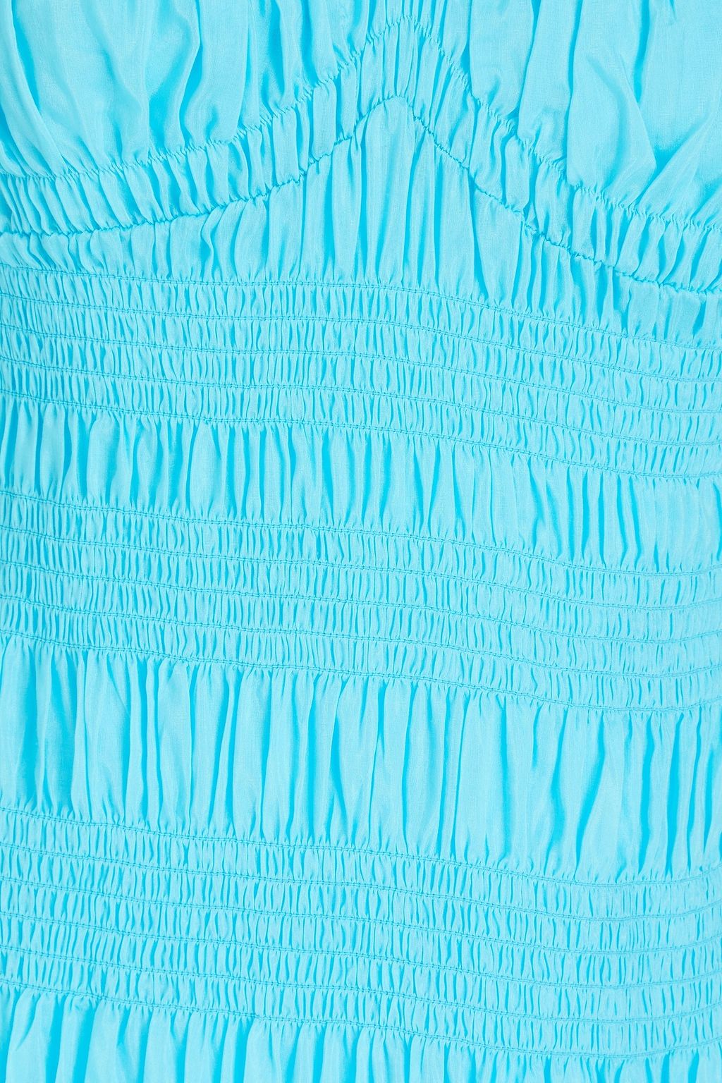 NICHOLAS Strapless cotton and silk-blend voile maxi dress