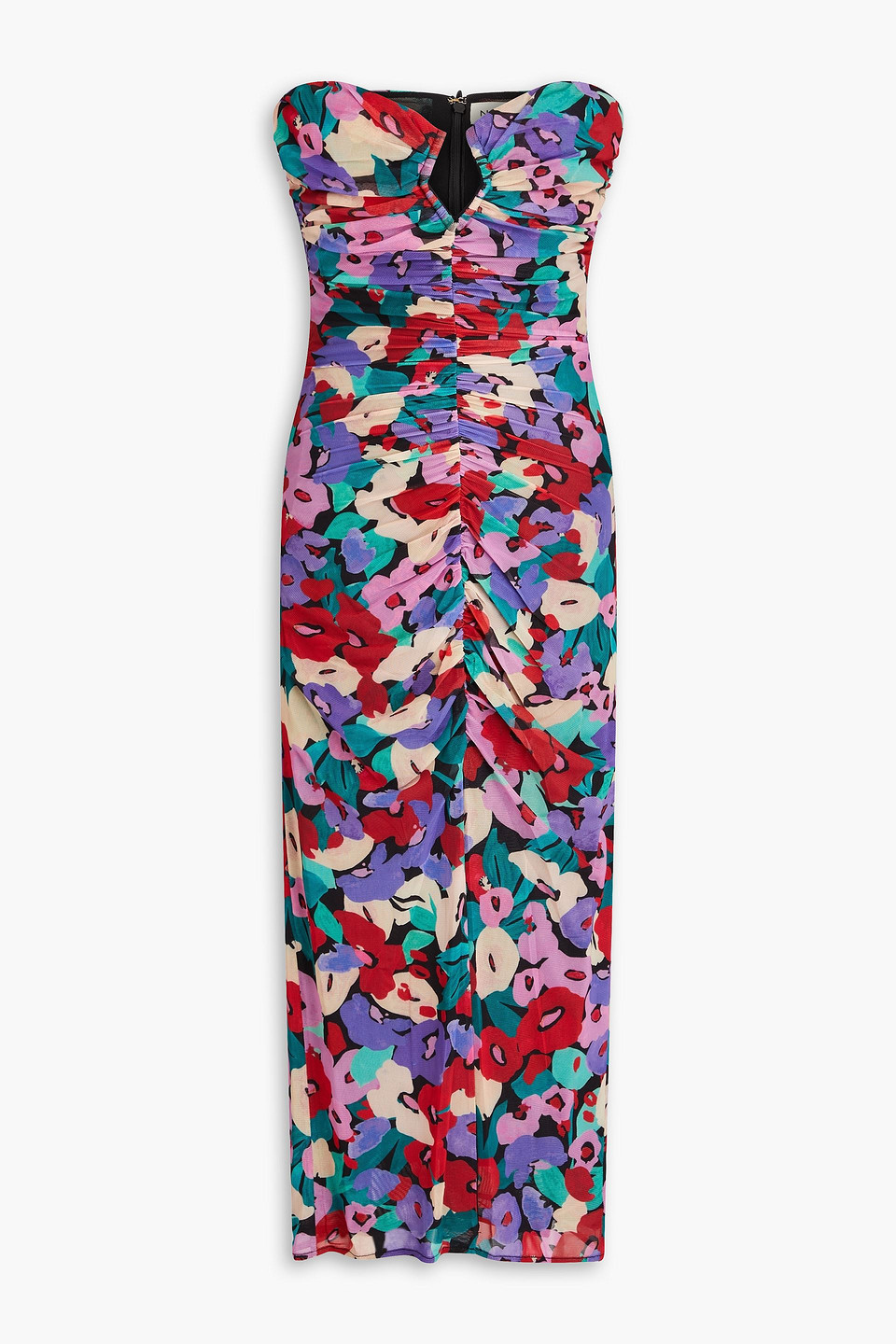 Nicholas Sorin Diamond Cutout Midi Dress In Purple