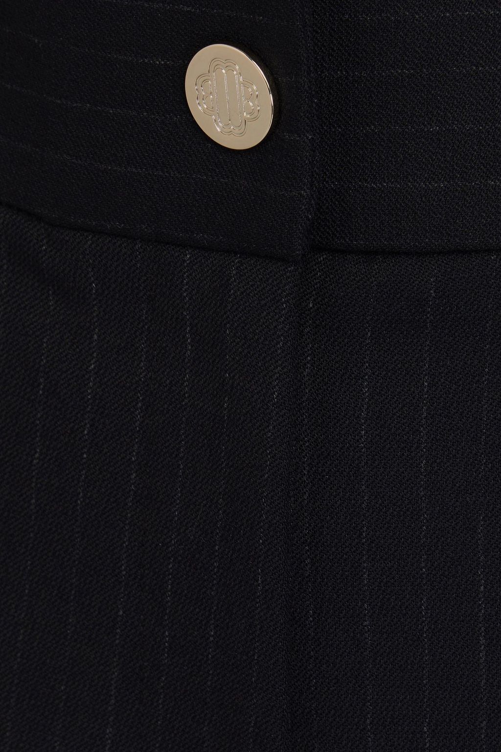 MAJE Pinstriped crepe straight-leg pants