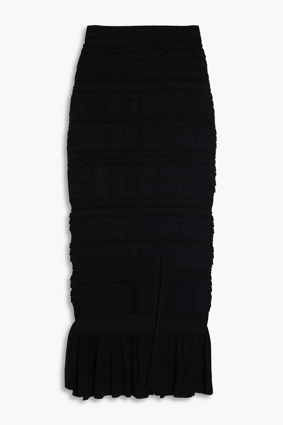 Sandro - Crochet midi skirt - Black - FR 40