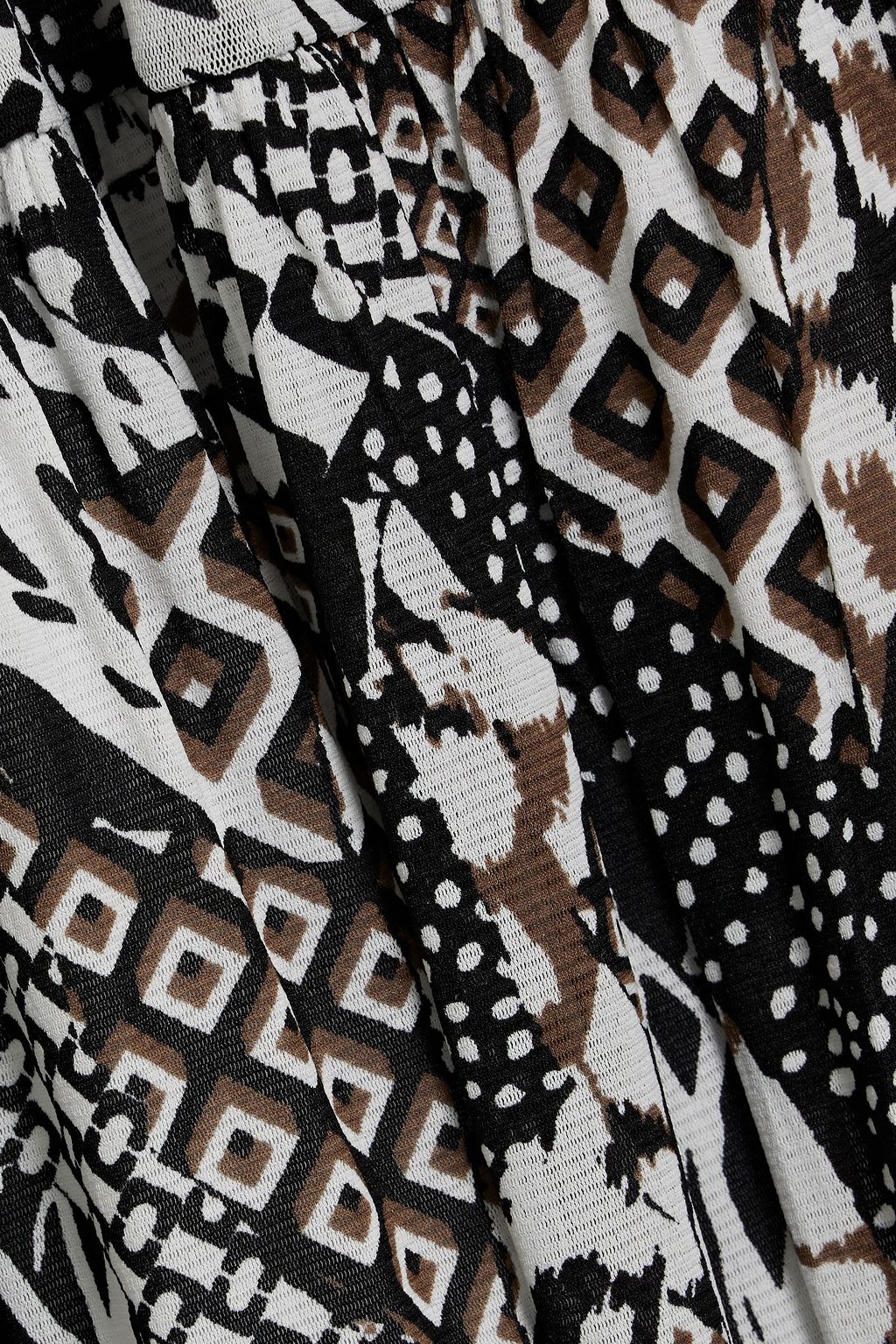 DIANE VON FURSTENBERG Drew tiered snake-print mesh maxi dress
