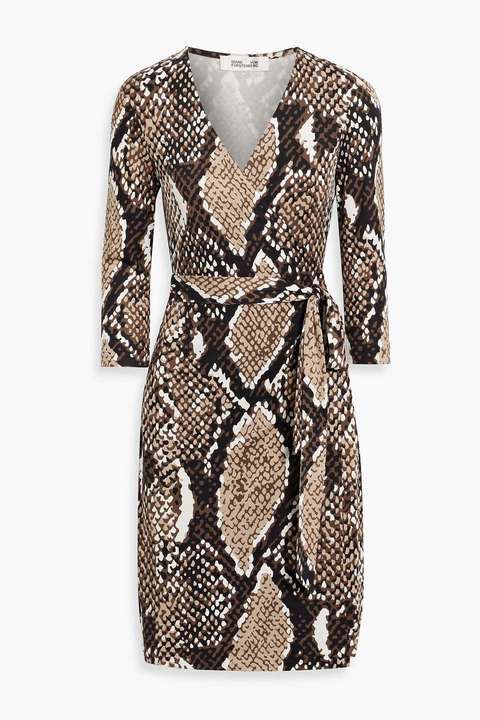 Julian snake-print silk-jersey wrap dress