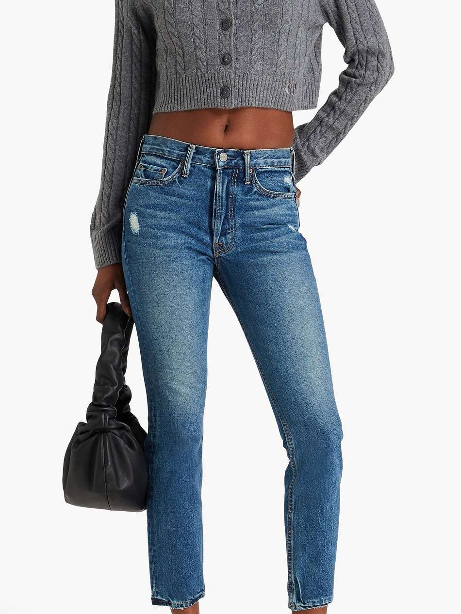 karolina petite high-rise slim-leg jeans