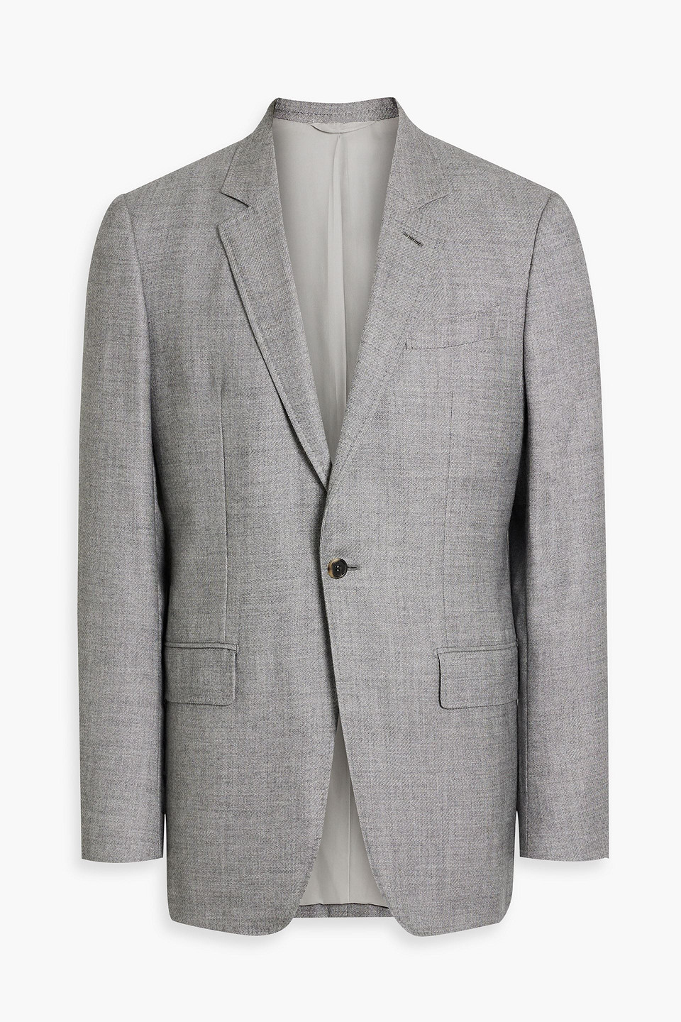 Gabriela Hearst Damien Wool And Cashmere-blend Suit Jacket In Gray
