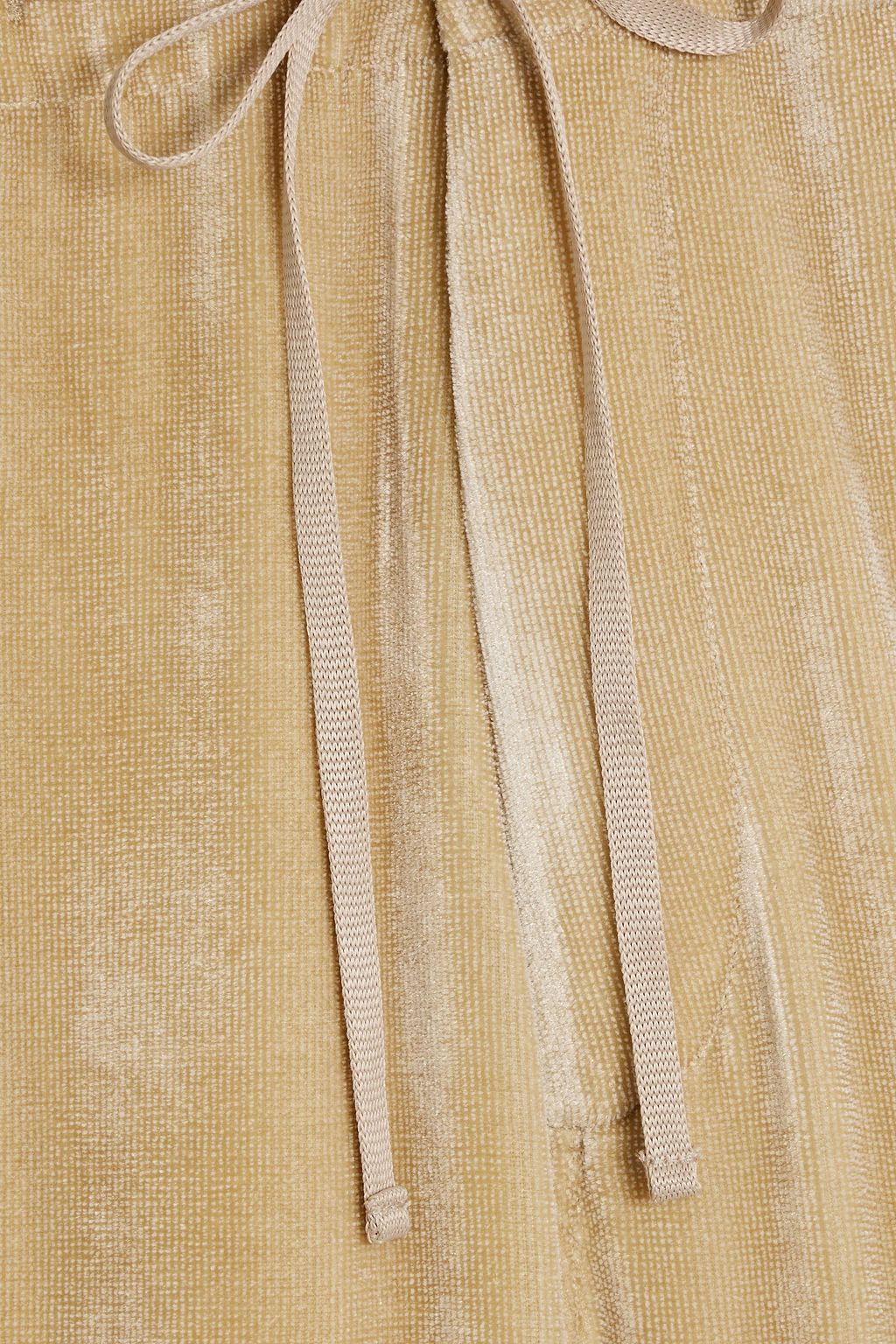 JACQUEMUS Metallic terry sweatpants