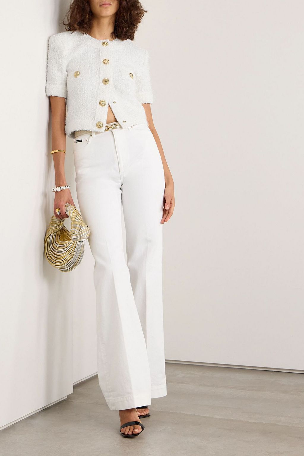 BALMAIN Brushed-knit cardigan