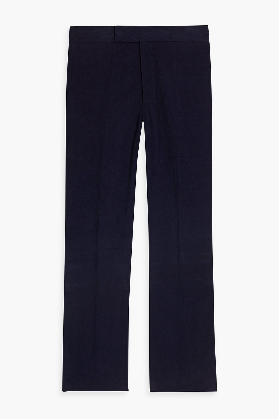 Gabriela Hearst Sebastian Cotton-corduroy Pants In Navy