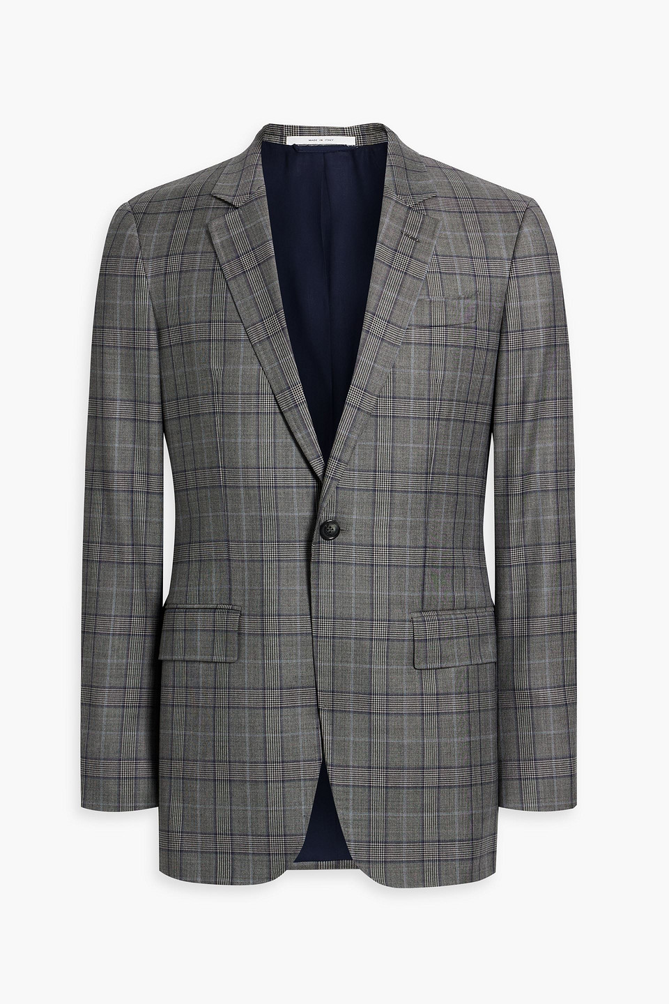 Gabriela Hearst Damien Prince Of Wales Checked Wool Suit Jacket In Anthracite