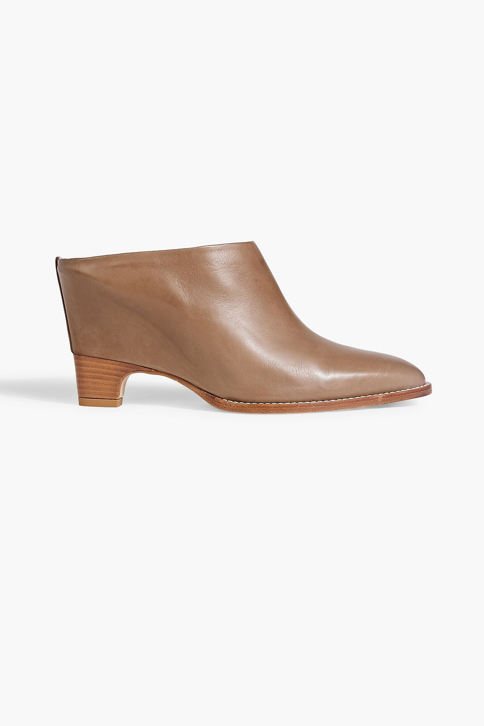 Gabriela Hearst Gabe Leather Mules In Taupe