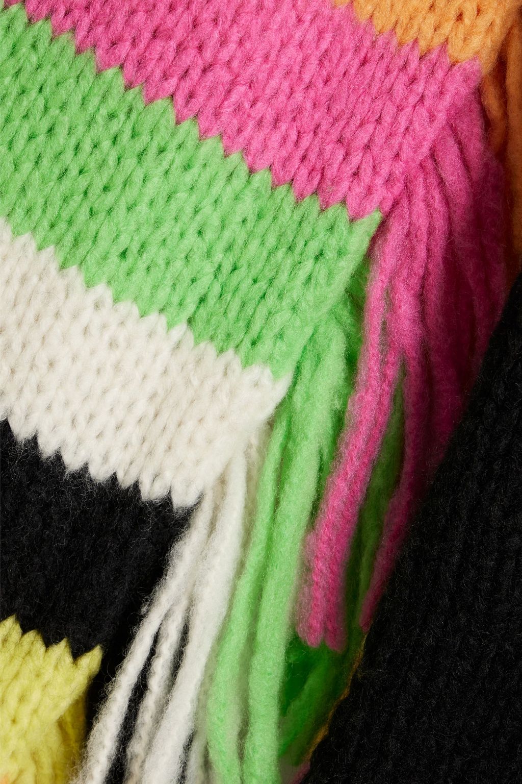GABRIELA HEARST Alessio fringed striped cashmere hoodie