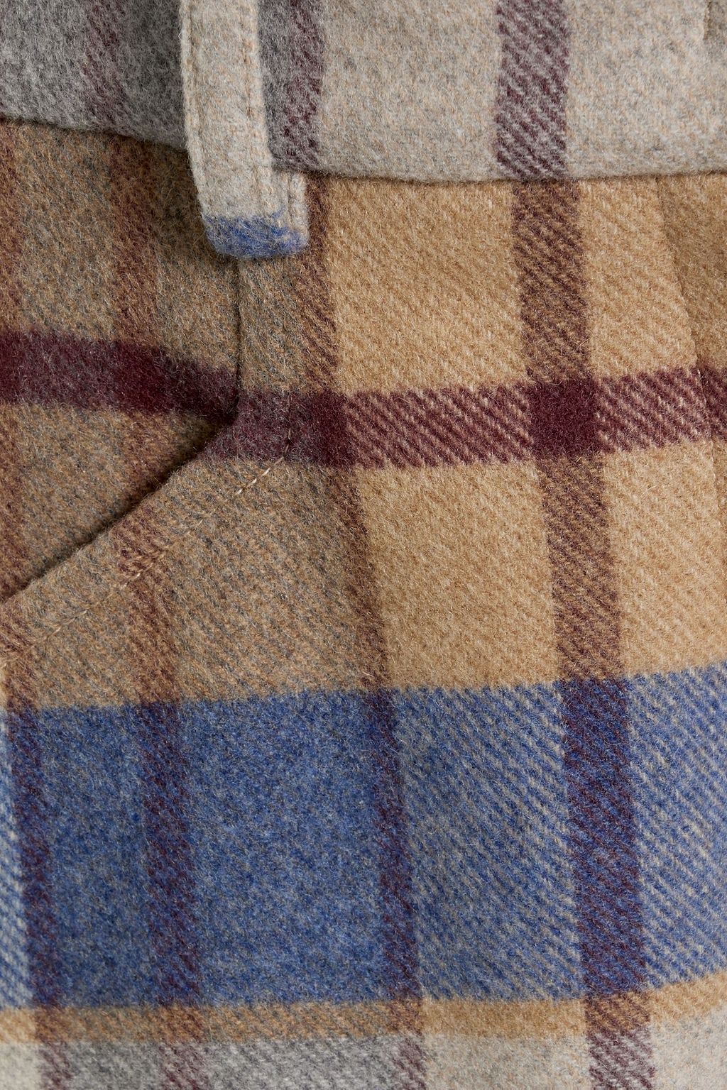 GABRIELA HEARST Noah checked cashmere-tweed wide-leg pants