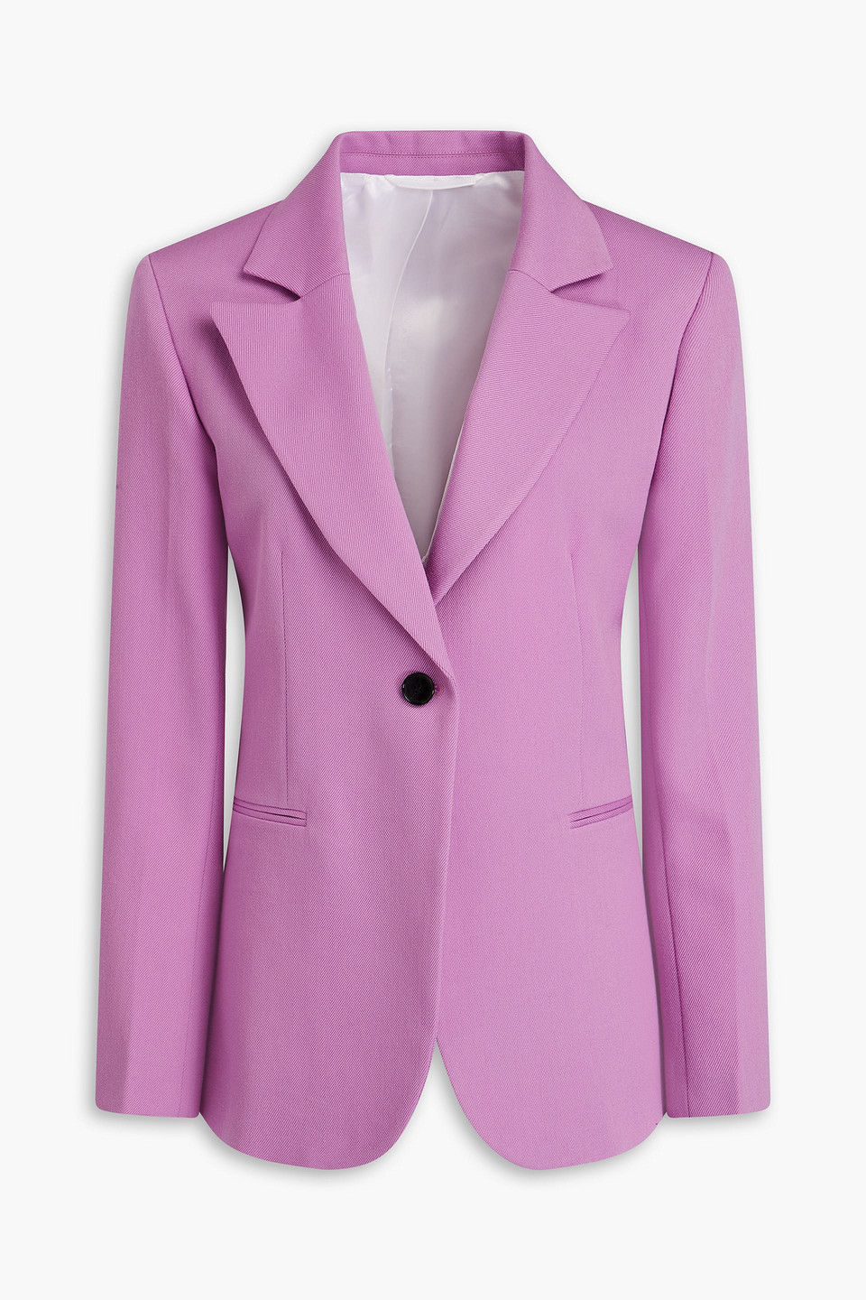 Victoria Beckham Wool-twill Blazer In Lilac