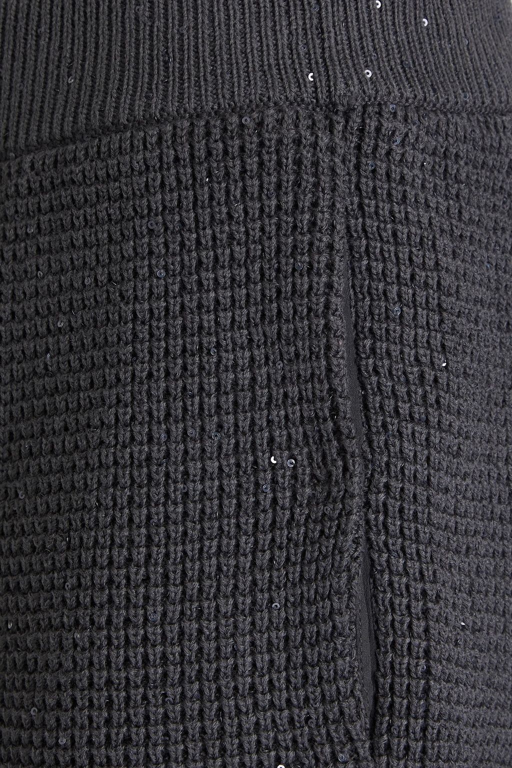 BRUNELLO CUCINELLI ワッフルニット コットン混 ショートパンツ スパンコール付き