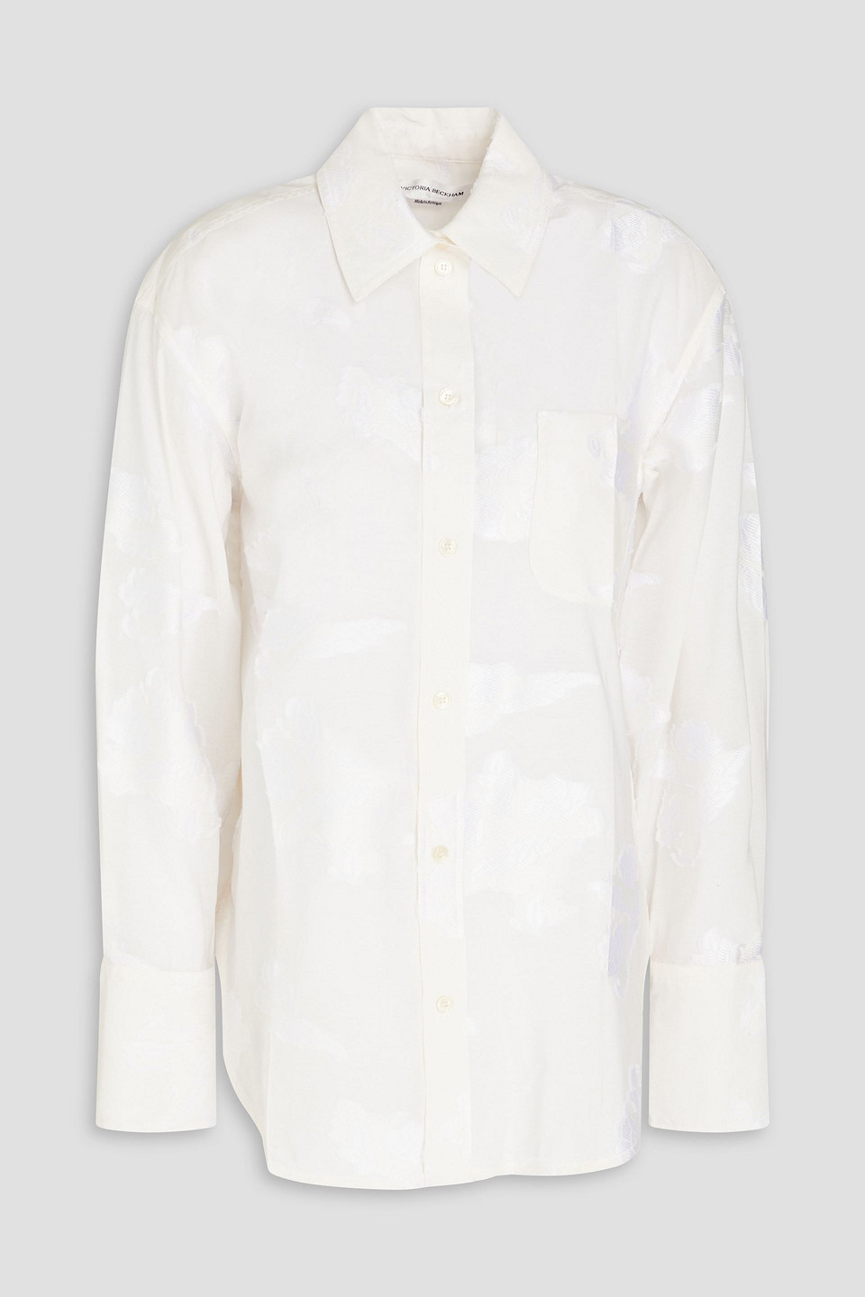 Victoria Beckham Devoré Shirt In White