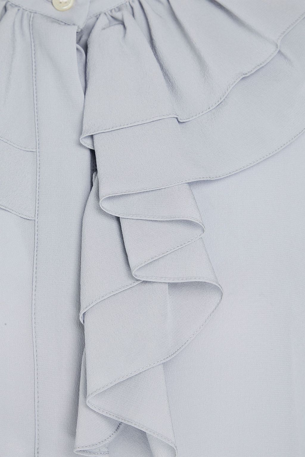 VICTORIA BECKHAM Ruffled silk crepe de chine shirt