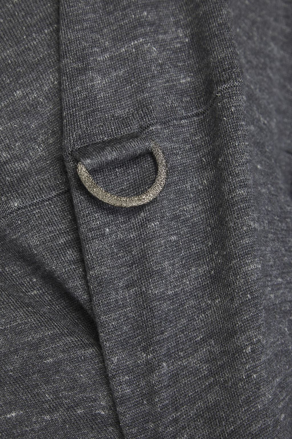 BRUNELLO CUCINELLI カシミヤ&シルク&ヘンプ混 セーター リング付き