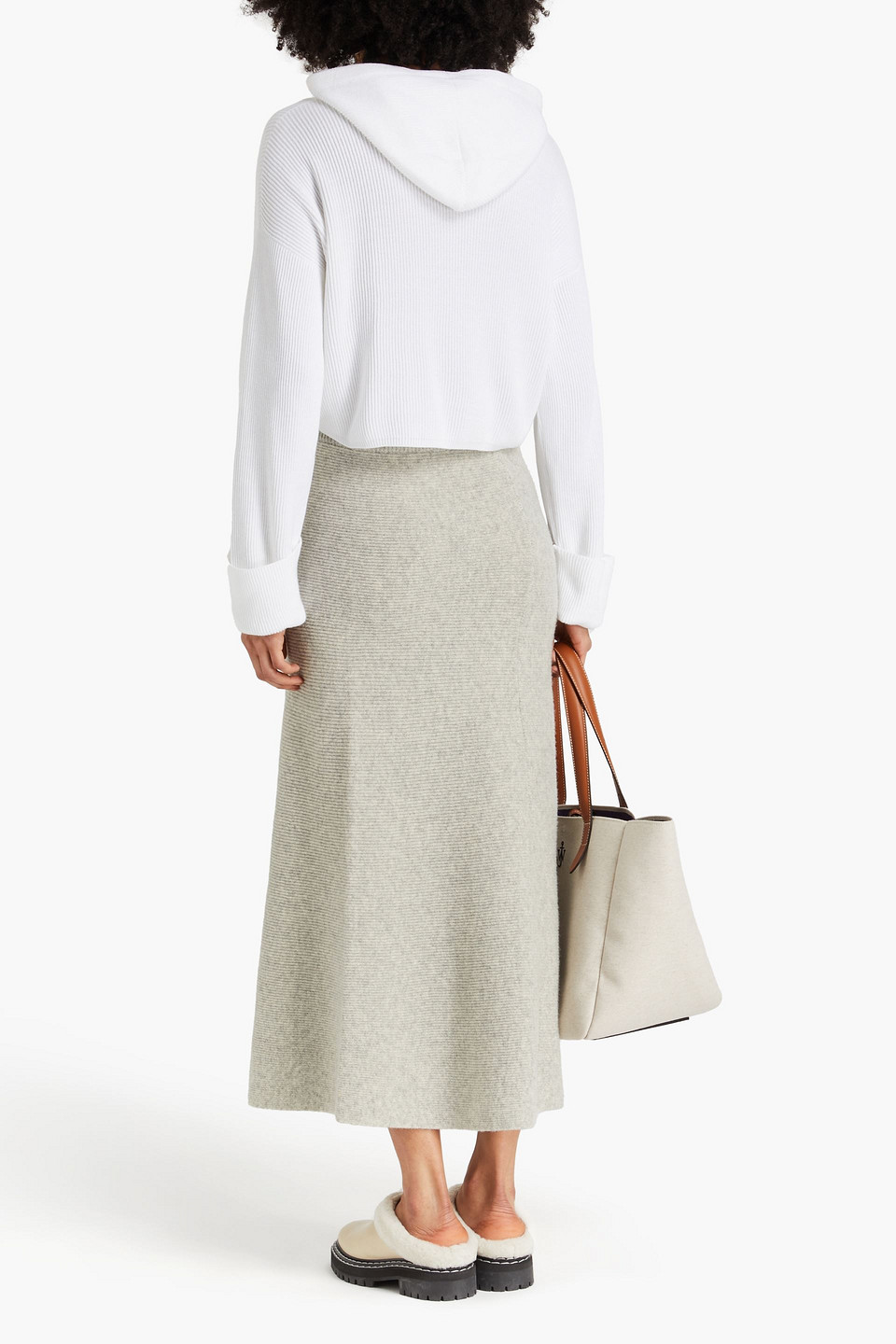 Brunello Cucinelli Hoodie Mit Kordelzug In White