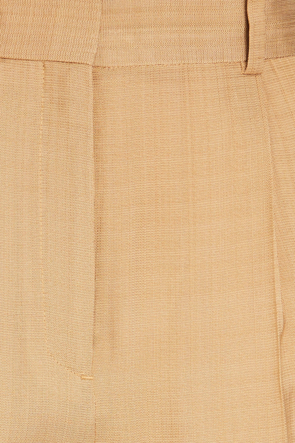Sandro Pleated Slub Woven Tapered Pants In Sand