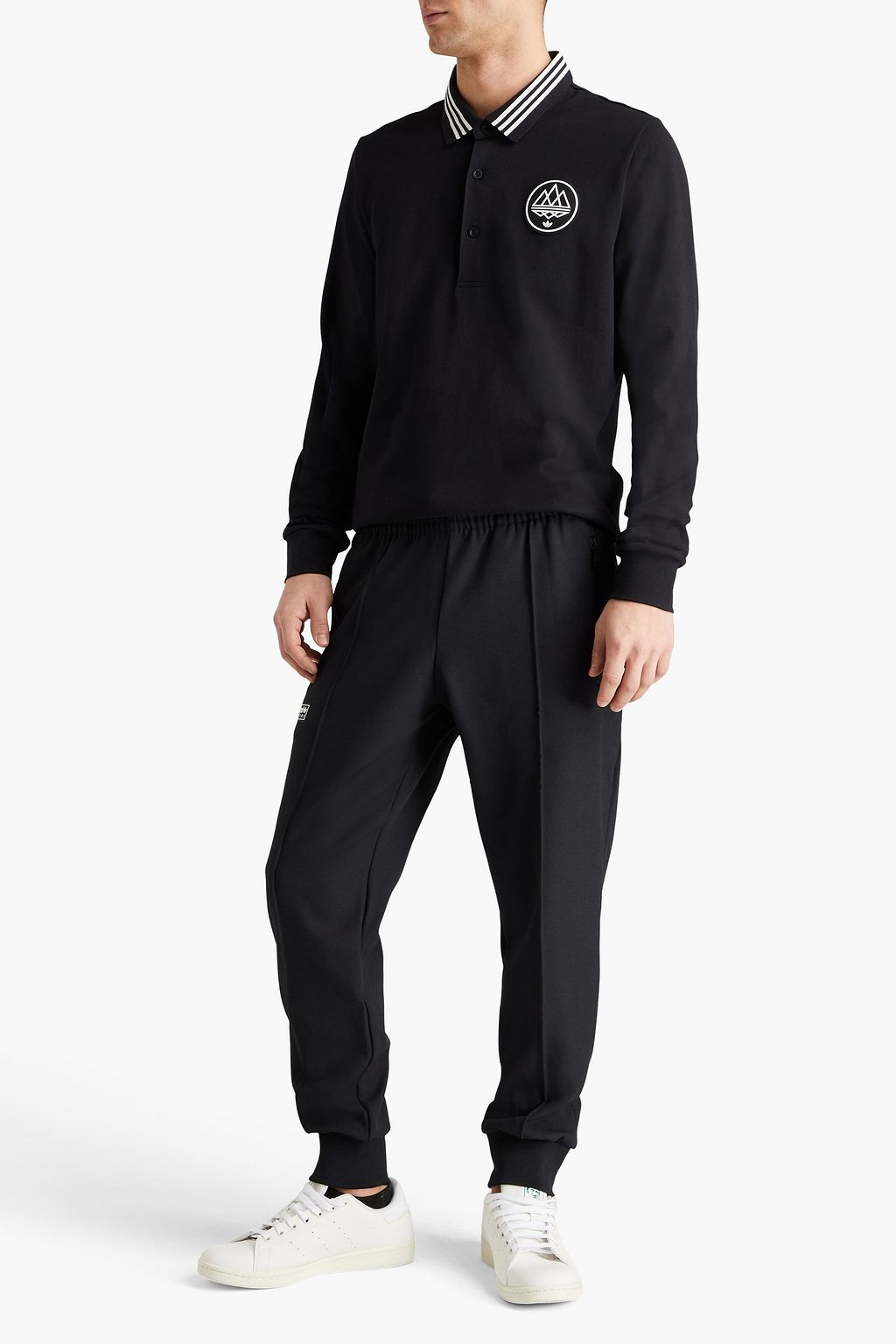 ADIDAS ORIGINALS Cotton-blend piqué polo shirt