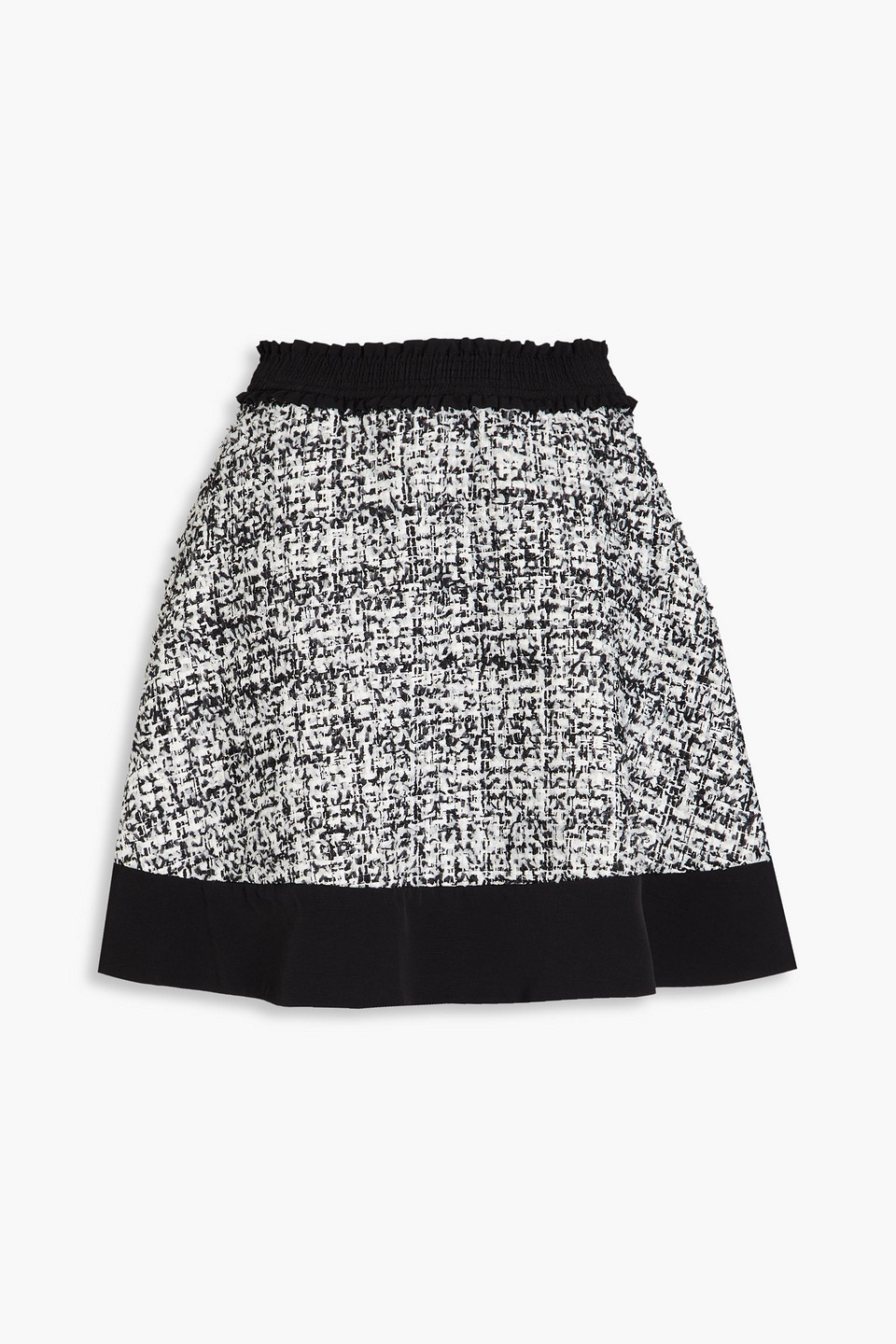 Sandro Malina Sequin-embellished Metallic Tweed Mini Skirt In Black