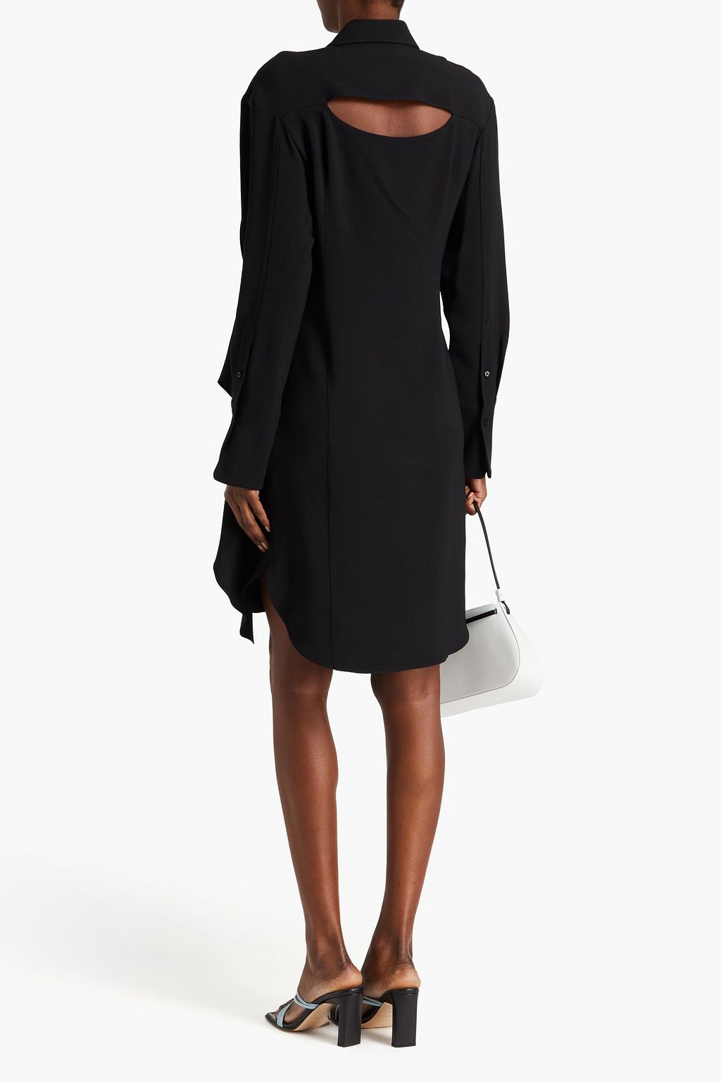 VICTORIA BECKHAM 컷아웃 디테일 캐디 셔츠 드레스