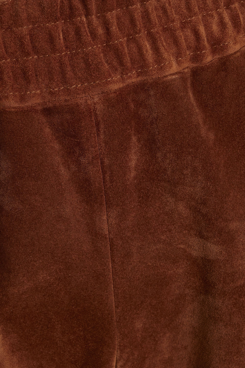 Gabriela Hearst Sainz Suede Wide-leg Pants In Brown