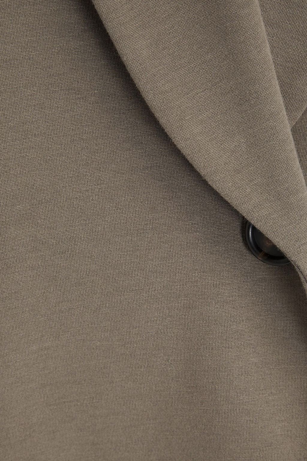BRUNELLO CUCINELLI Blazer aus Jersey aus einer Baumwollmischung mit Zierperlen