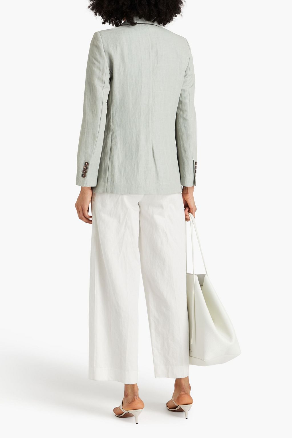 BRUNELLO CUCINELLI Blazer aus Canvas mit Zierperlen