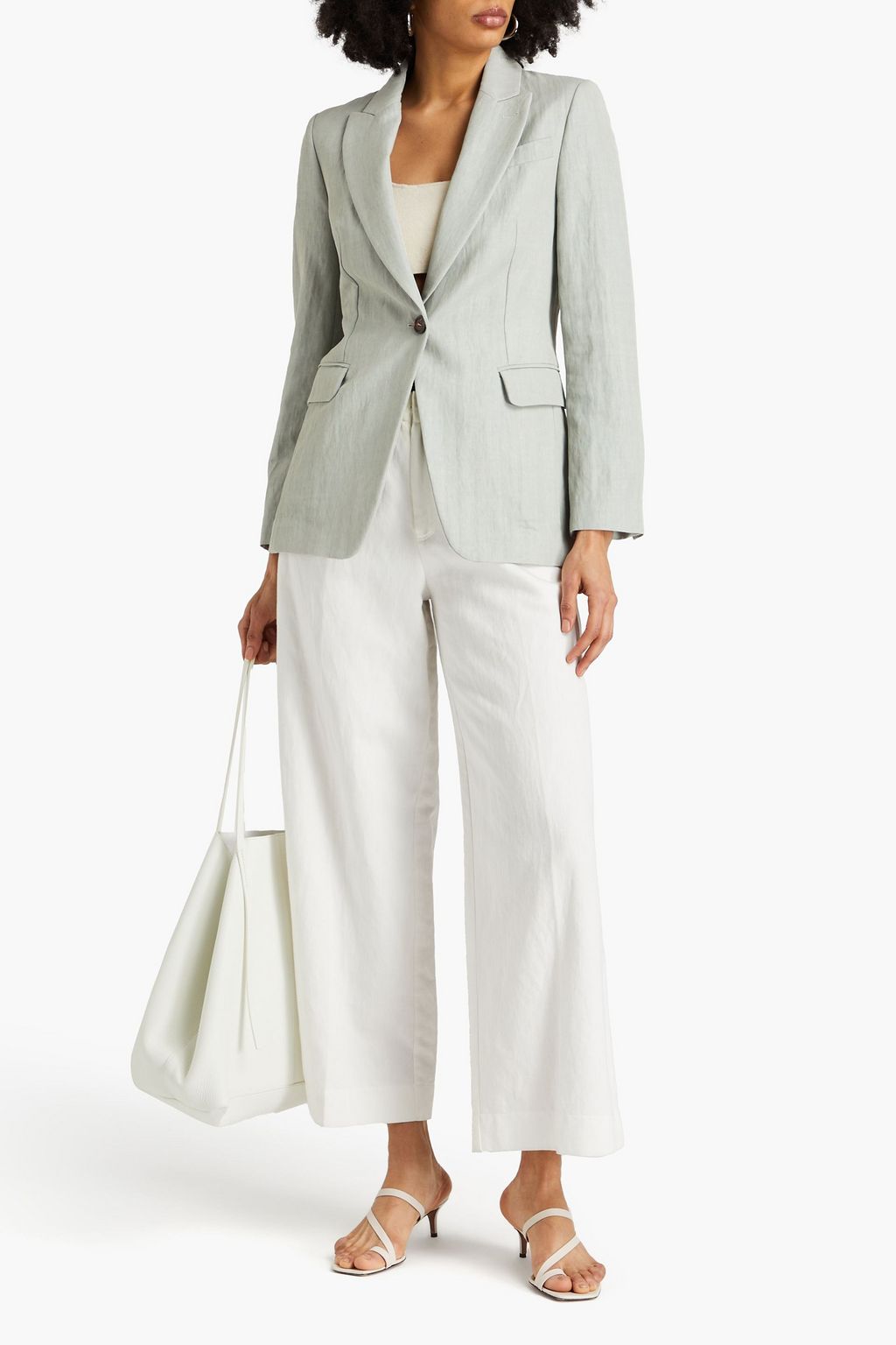 BRUNELLO CUCINELLI Blazer aus Canvas mit Zierperlen
