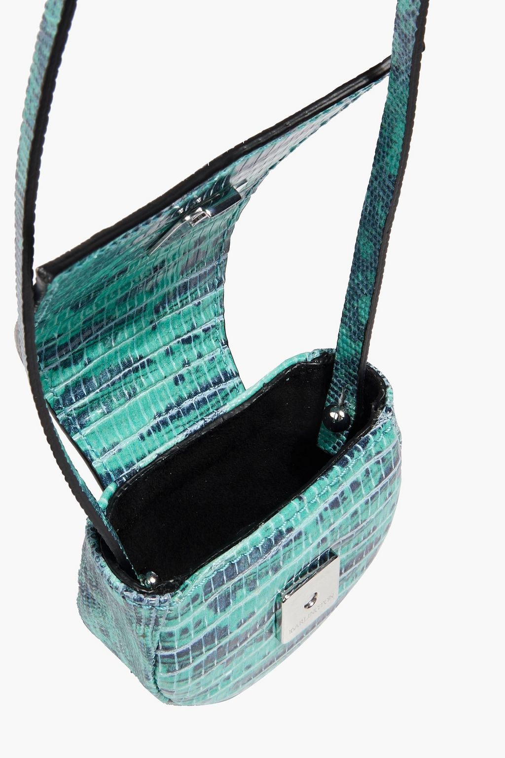 16ARLINGTON Kikki snake-effect leather shoulder bag