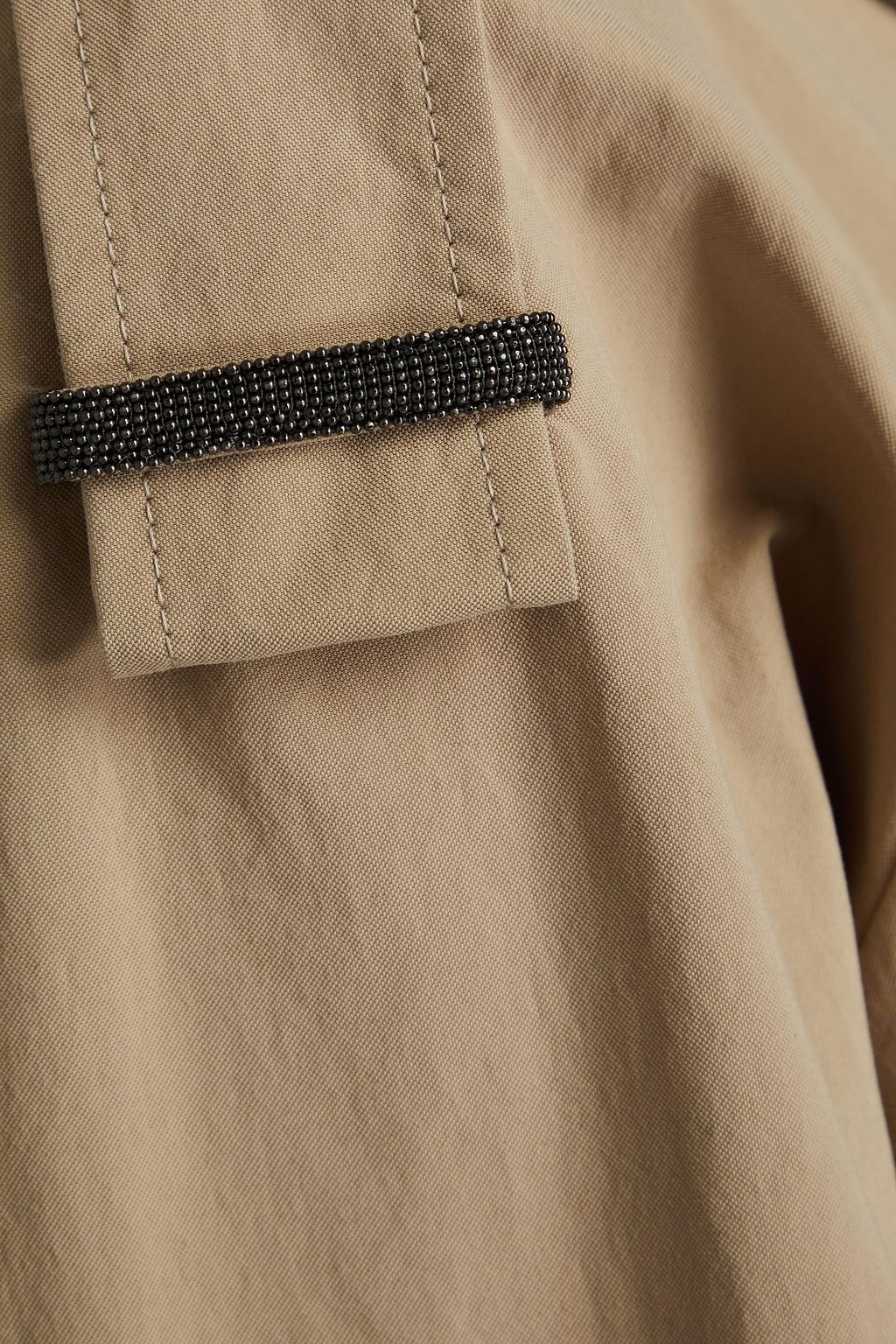 BRUNELLO CUCINELLI Jacke aus Canvas mit Zierperlen