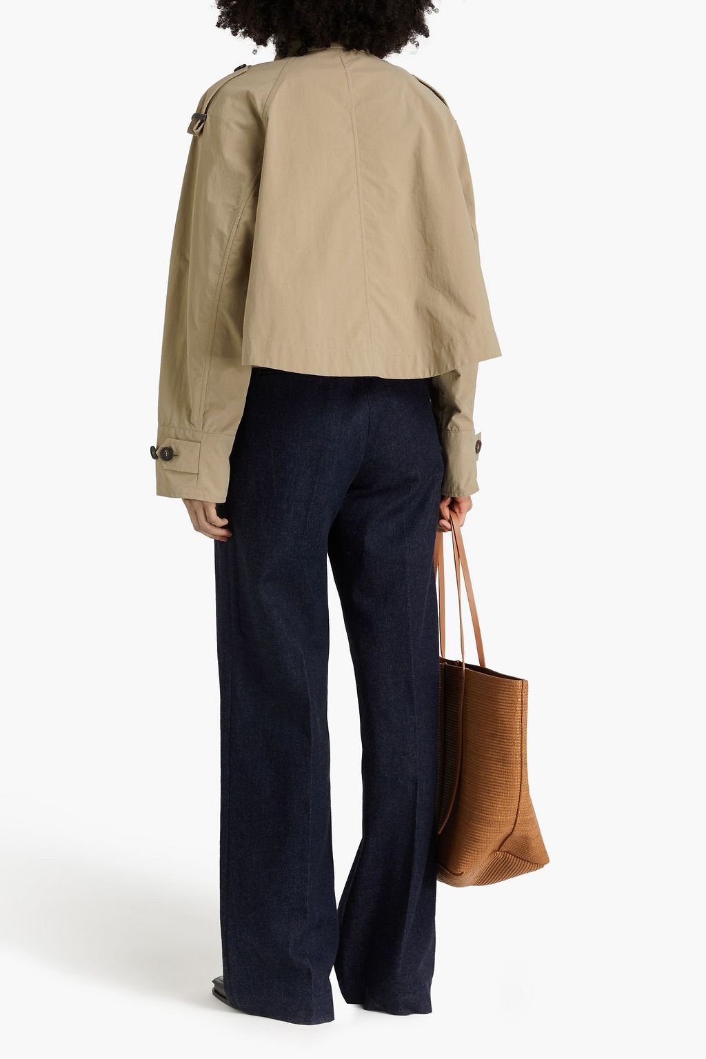 BRUNELLO CUCINELLI Jacke aus Canvas mit Zierperlen