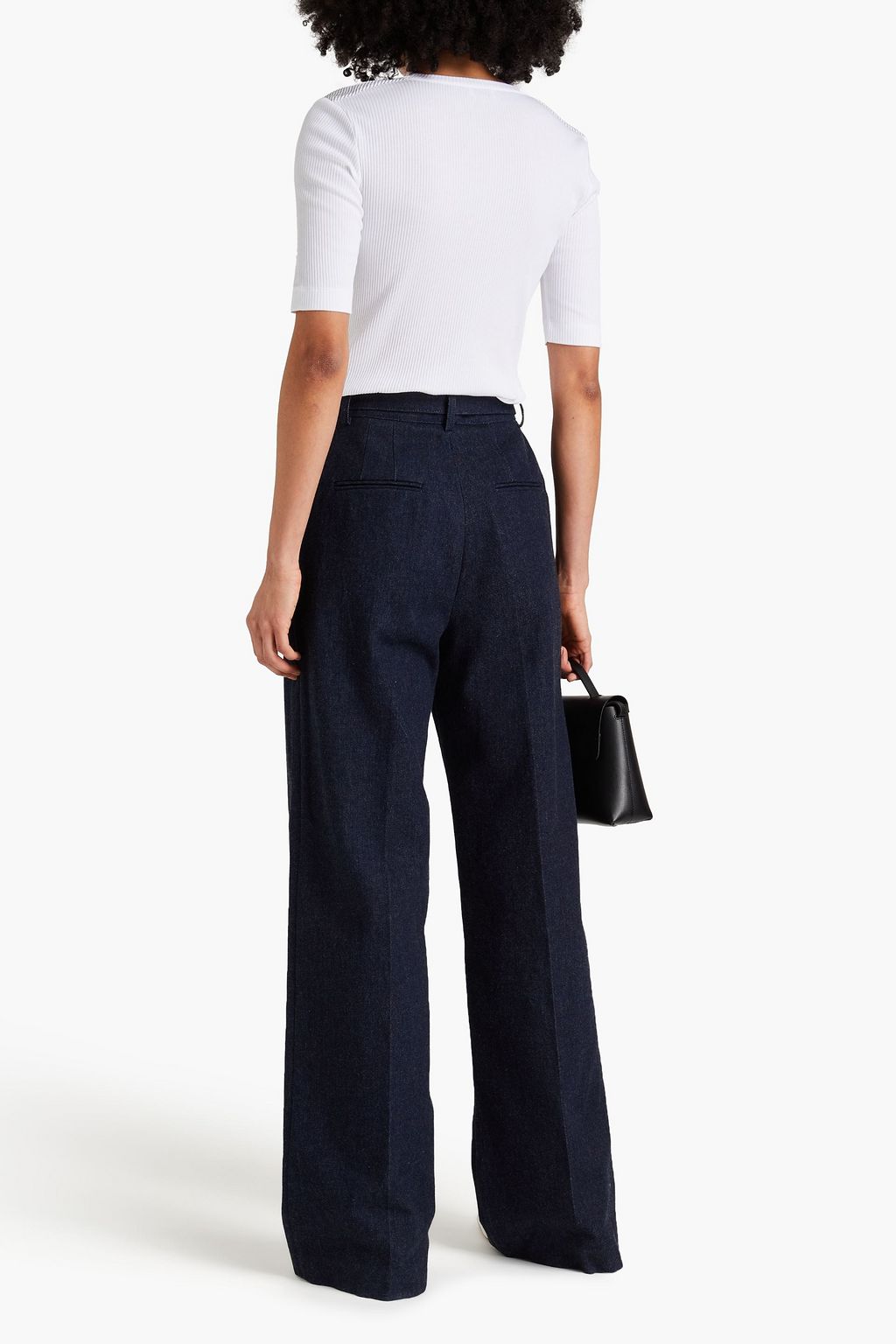 BRUNELLO CUCINELLI リブ編みコットン トップス ビーズ付き