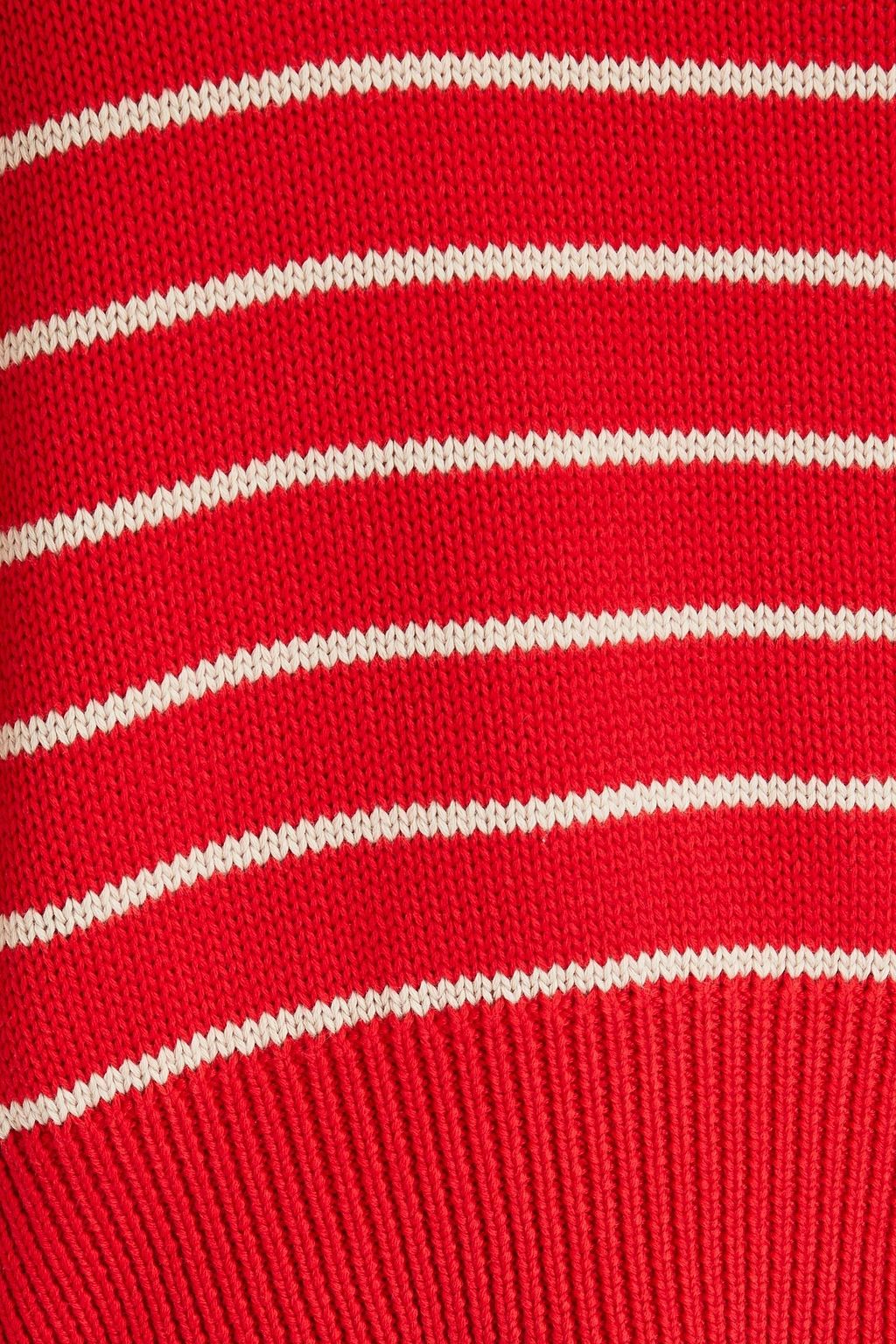 BRUNELLO CUCINELLI Sequin-embellished striped cotton sweater