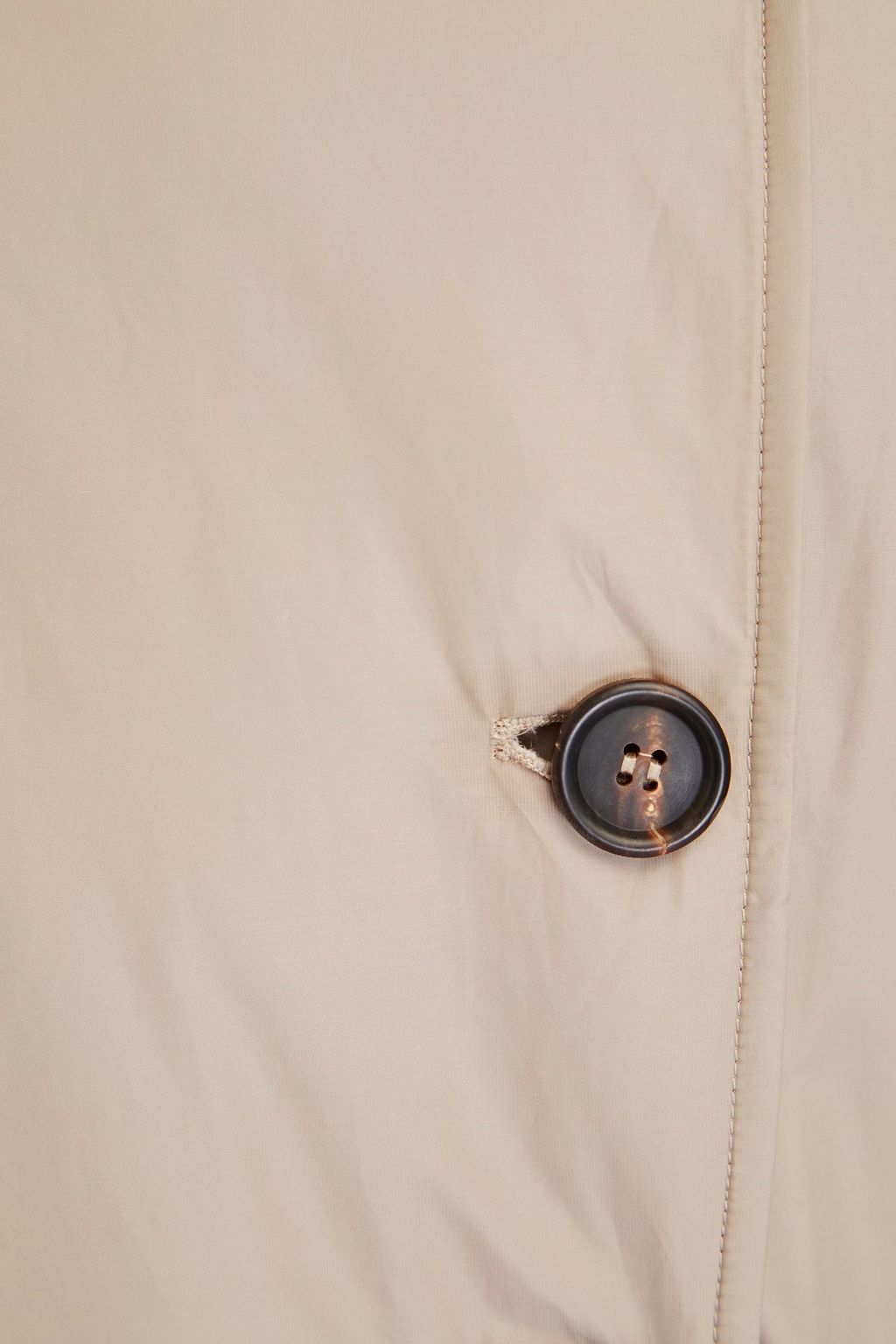 BRUNELLO CUCINELLI Double-breasted bead-embellished shell jacket