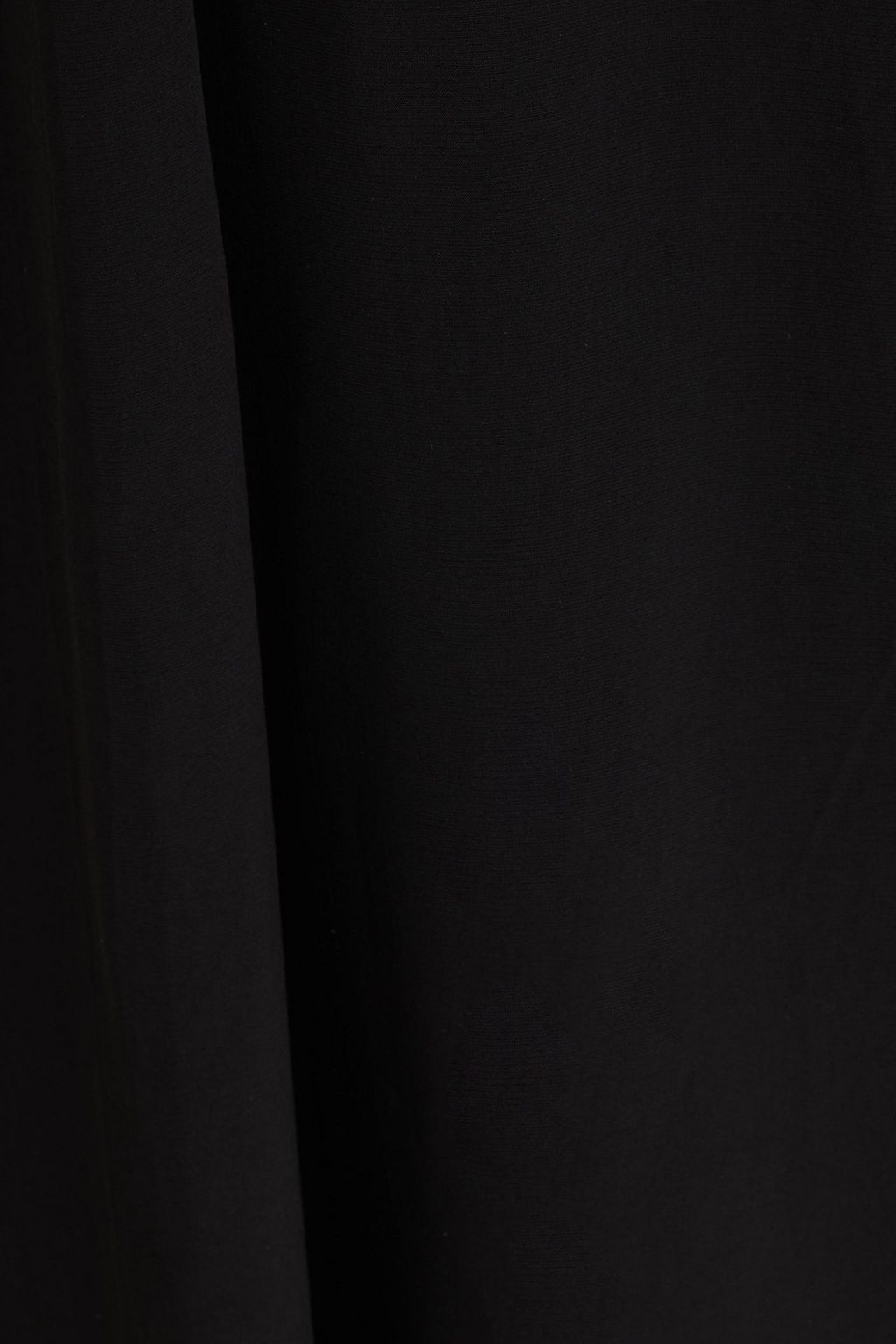 CLAUDIE PIERLOT 컷아웃 디테일 크레이프 드 신 원 슬리브 미디 드레스