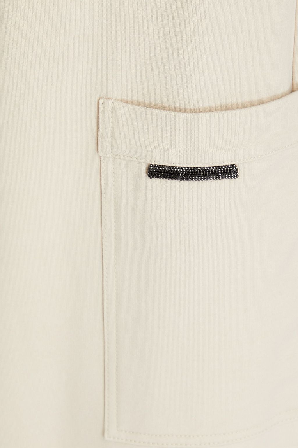 BRUNELLO CUCINELLI Track Pants aus Frottee aus einer Baumwollmischung mit Zierperlen