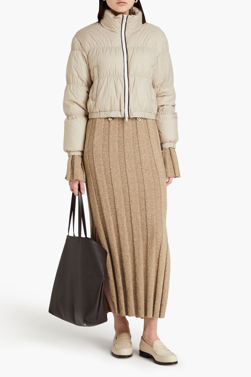 BRUNELLO CUCINELLI Quilted shell down jacket THE