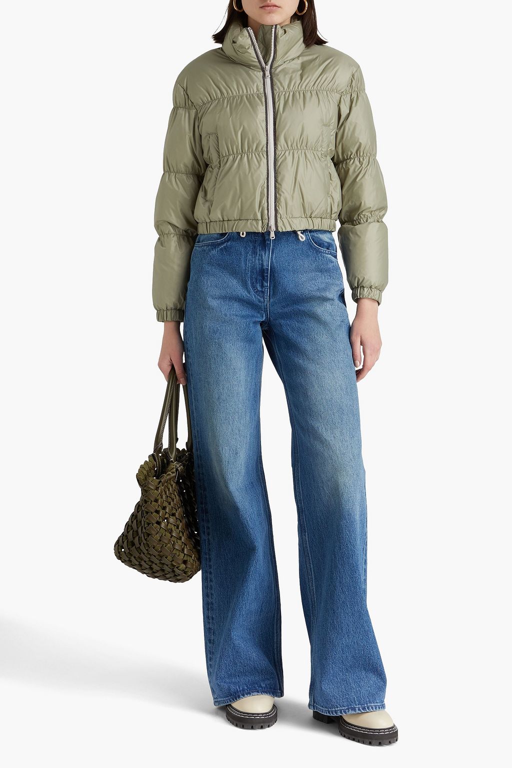 BRUNELLO CUCINELLI Quilted shell down jacket THE