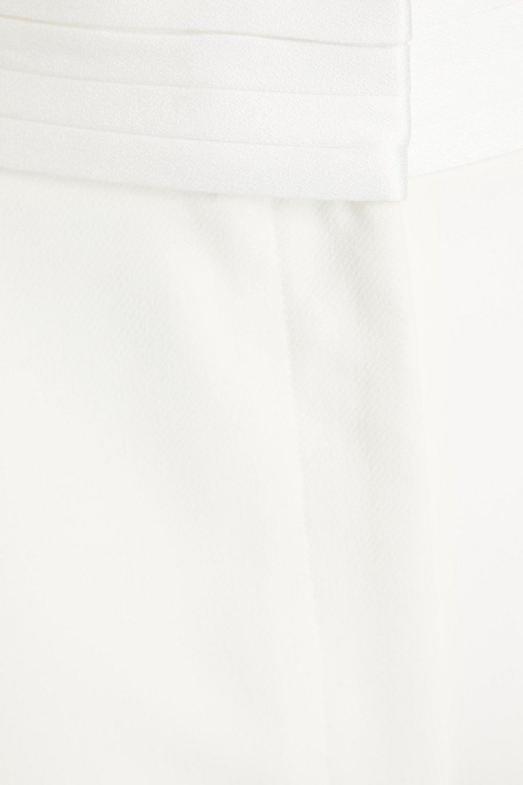 CLAUDIE PIERLOT بنطال قصّة بوت كت من الكريب مزين بكسرات