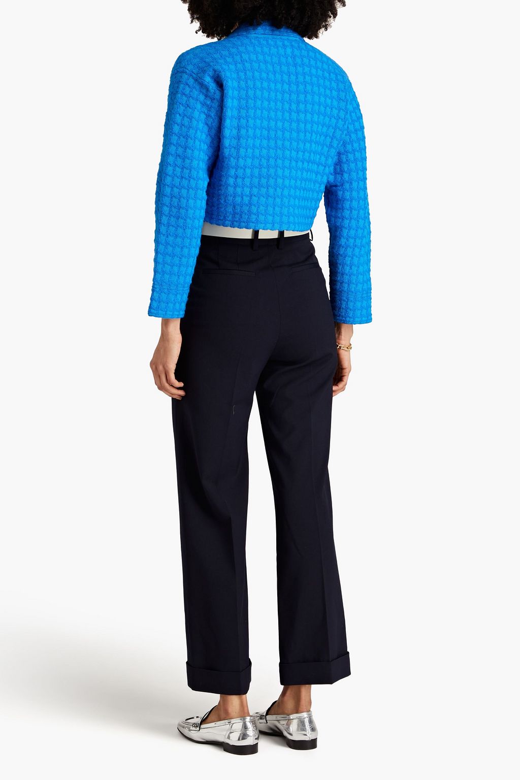SANDRO Crepe straight-leg pants